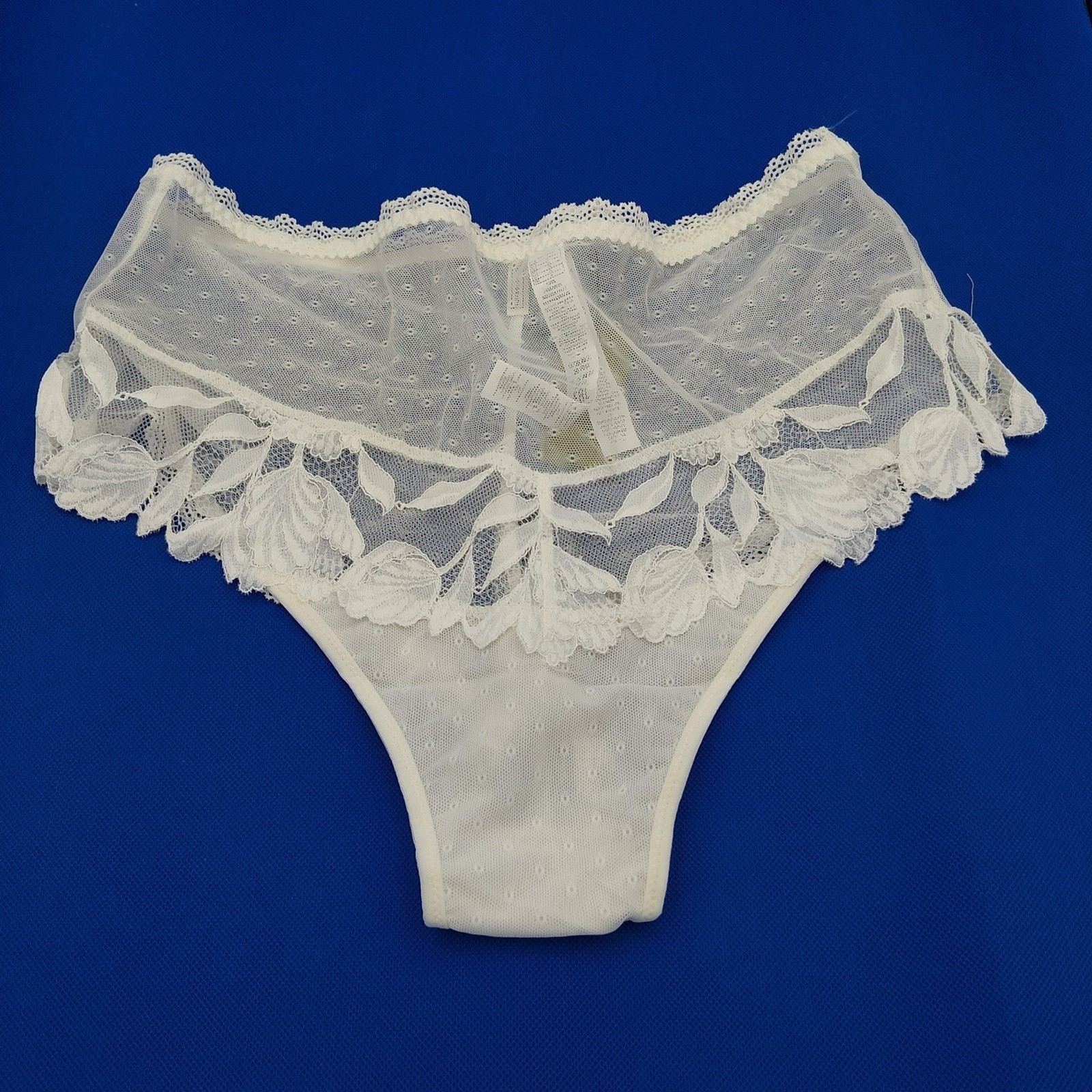 Intimissimi XL All About Flowers High Waist Hipster Brazilian Ivory Lace – NWT