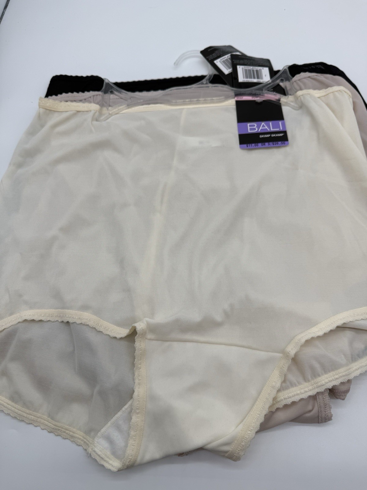 Bali A633 Skimp Skamp Brief Panty – 3 Pack Size 10 (3XL) New