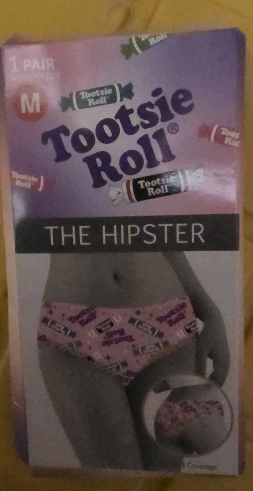NIB Women’s Tootsie Roll Hipster Underwear Size Medium 28-29 Waist