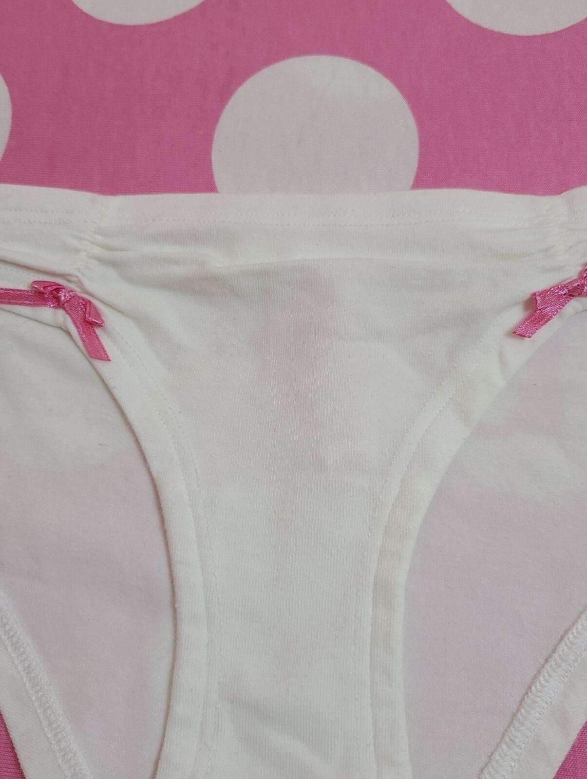 VTG VS PINK Classic Cotton Bows Low Rise Cheeky Bikini Panty Size XS