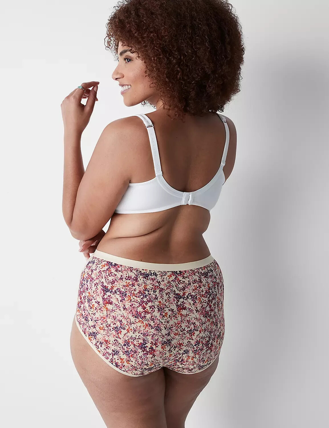 NWT Lane Bryant CACIQUE FALL FOLIAGE LACE FULL COTTON BRIEF 22 24 2X