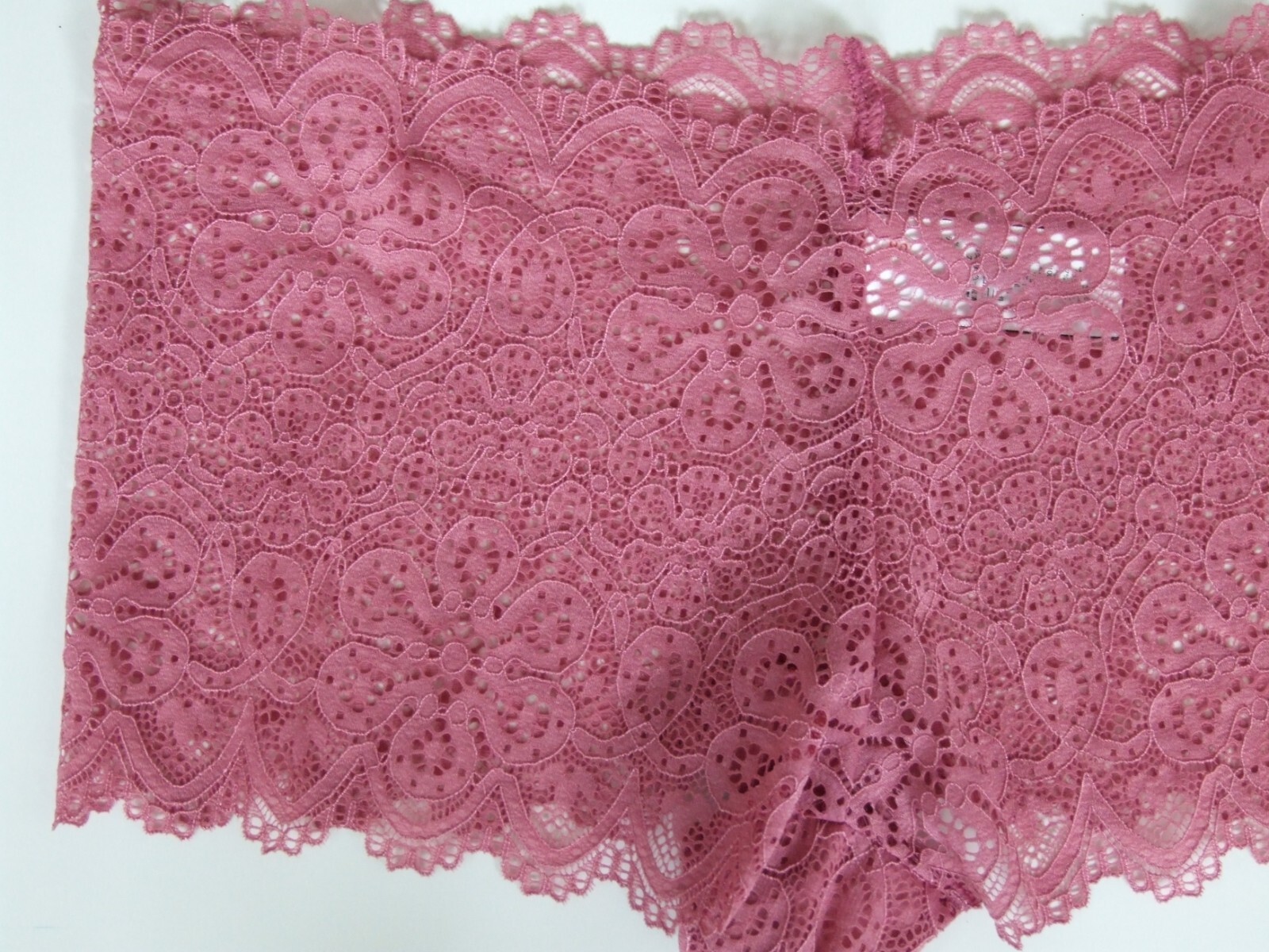 EX Chainstore size 10 boy short knickers panties briefs stretchy lace Pink