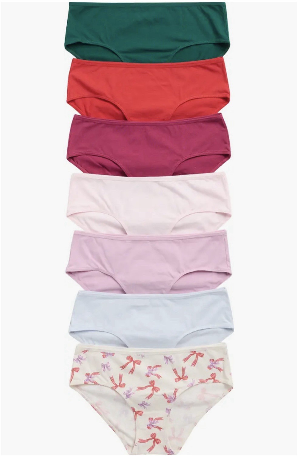 Nordstrom Rack 7-Pack Days of the Week Hipster Briefs
