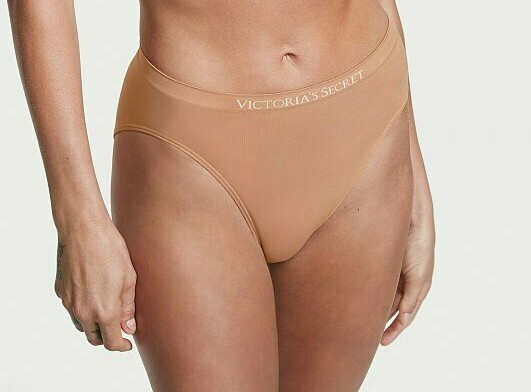 XXL Beige SEAMLESS NOSHOW FULL COVER Victorias Secret High-Leg Waist Brief Panty
