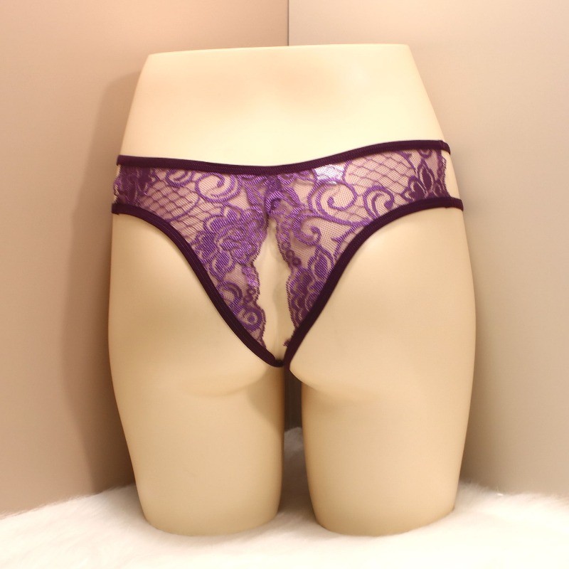 3pc Knickers Hollow Out Lace Crotchless Briefs Cheeky Panties Lingerie Underwear