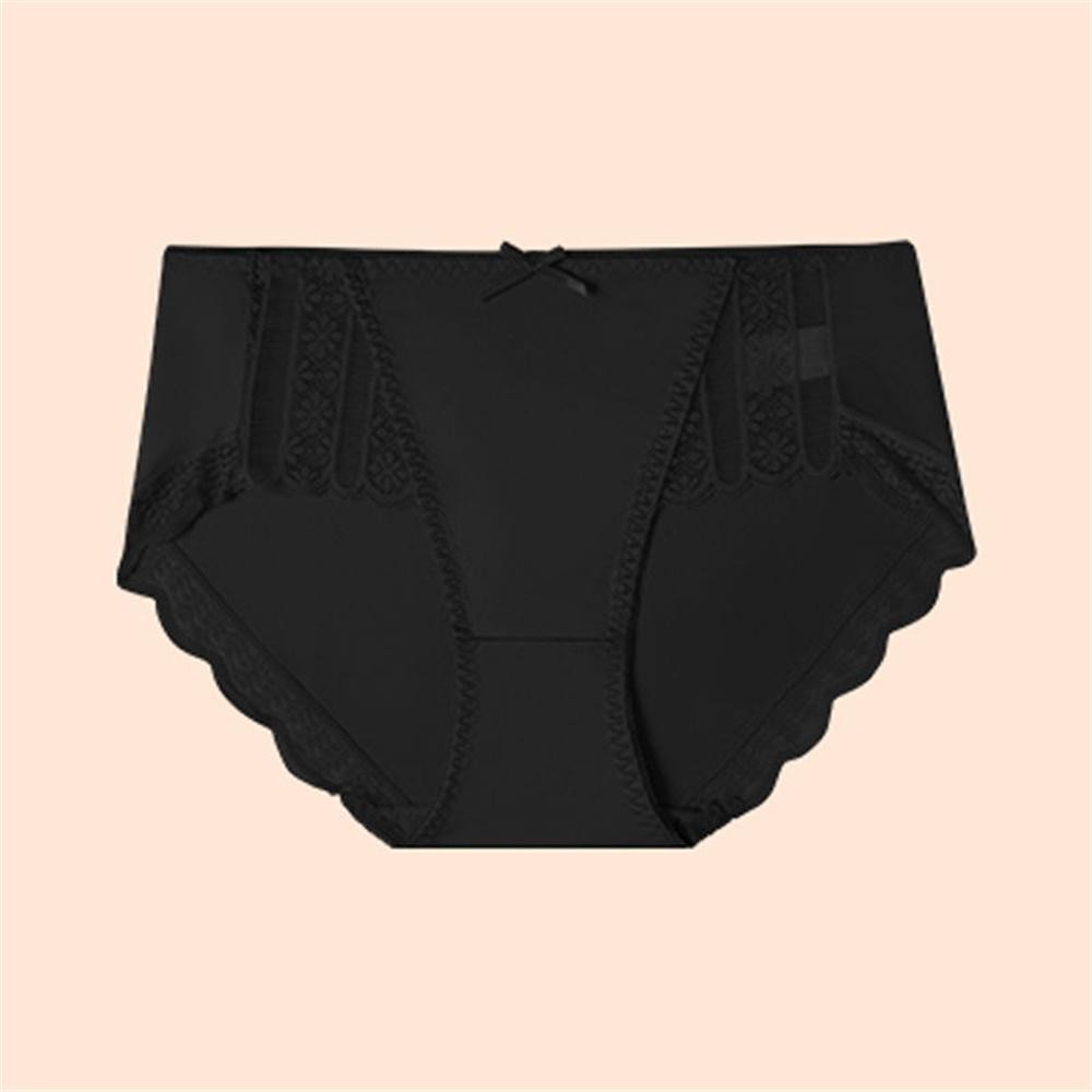 4pcs Women Luxury Ice Silk Smooth Glossy Satin Underwear Sexy Lace Thongs