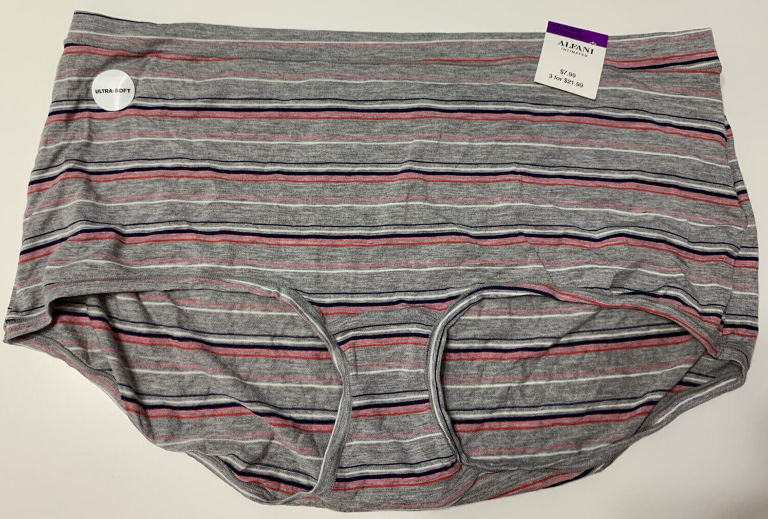 Alfani Ultra Soft Mix-and-Match Boyshort Underwear Gray XXL