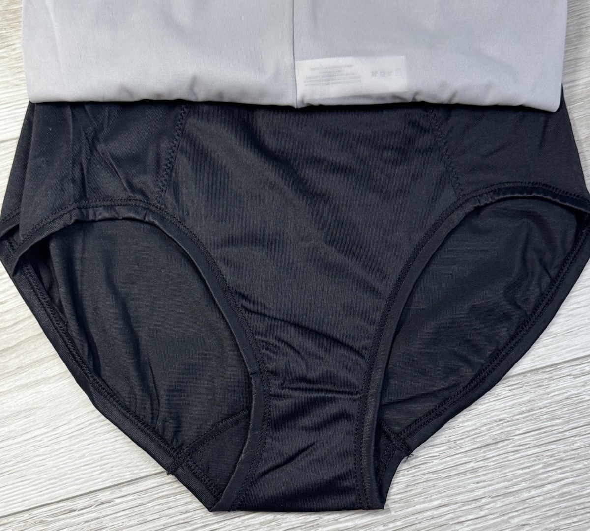 Bali 3-Pack SMOOTHING Brief Underwear Panty Nylon Blend Grey Black Size M 6