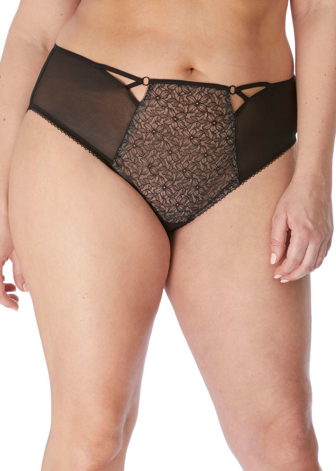 Elomi Sadie Cheek Brief Panty EL4436 Sizes Med- 4XL Black New w/ tags Retail $34