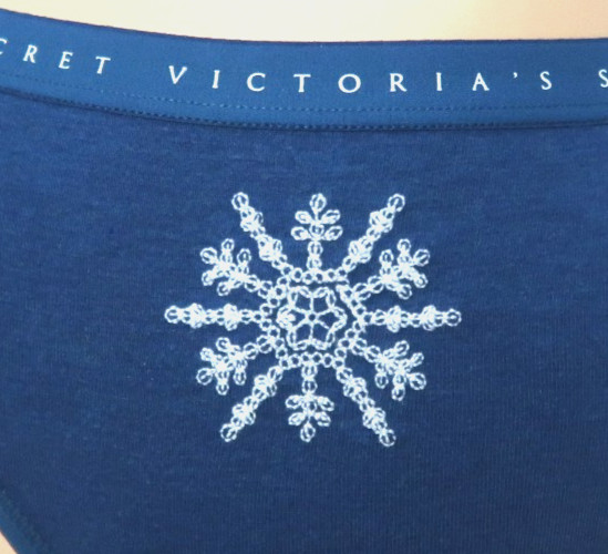 Victoria’s Secret Stretch Cotton Modal Bikini Panty Teal Snowflake M L XL XXL