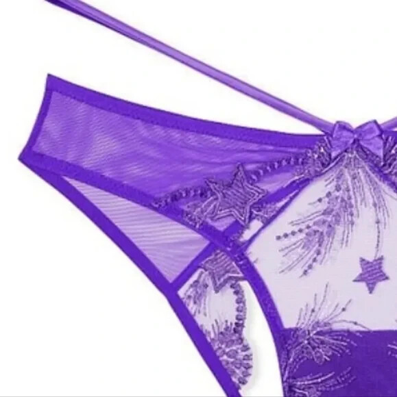 Victoria’s Secret Very Sexy Cheekini Tanga Panty Color Purple Medium