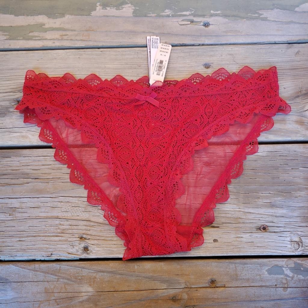 Victoria’s Secret Cheekini Tanga Medium Red Panty