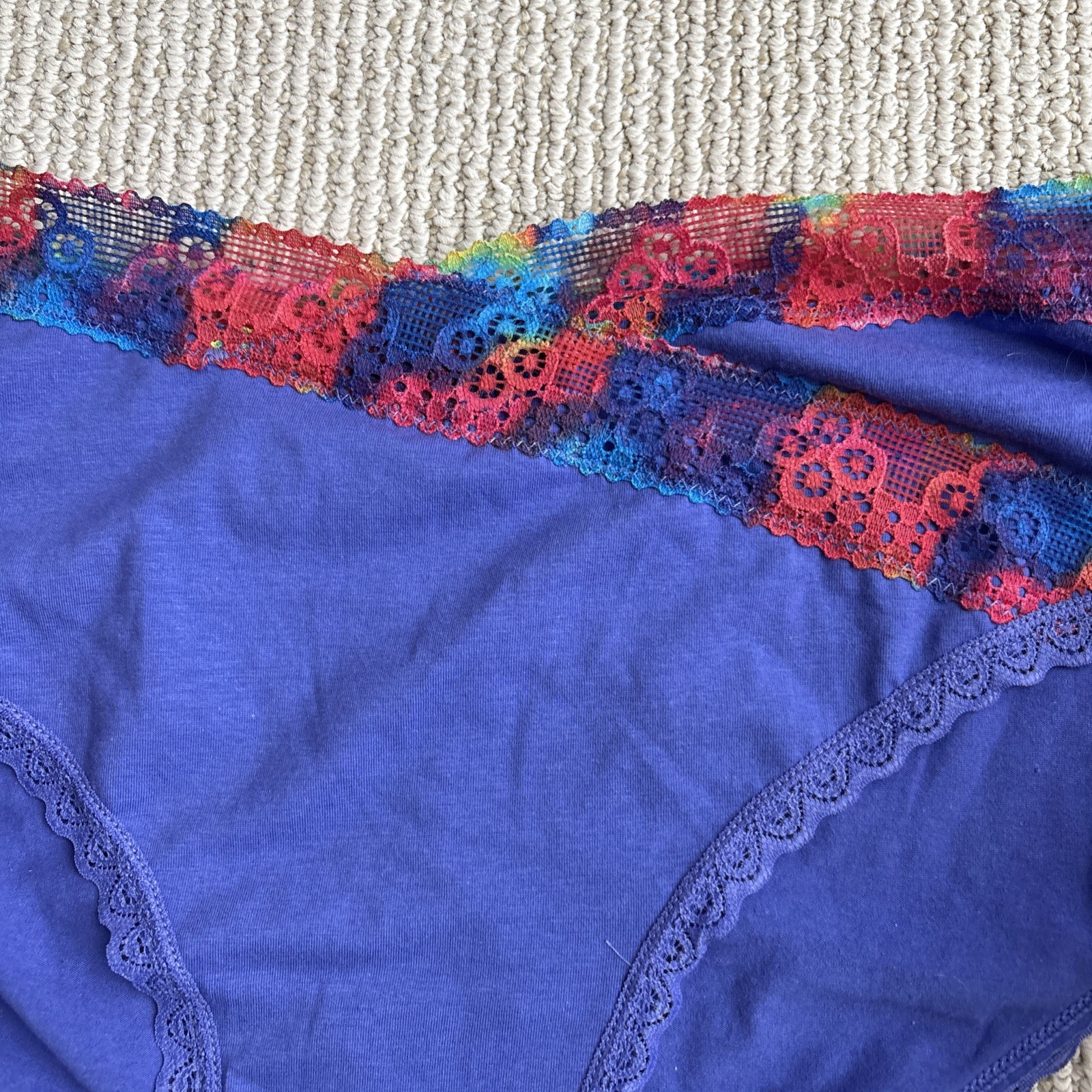 Splendies Santa Monica blue Panties with Lace Trim Size 1X