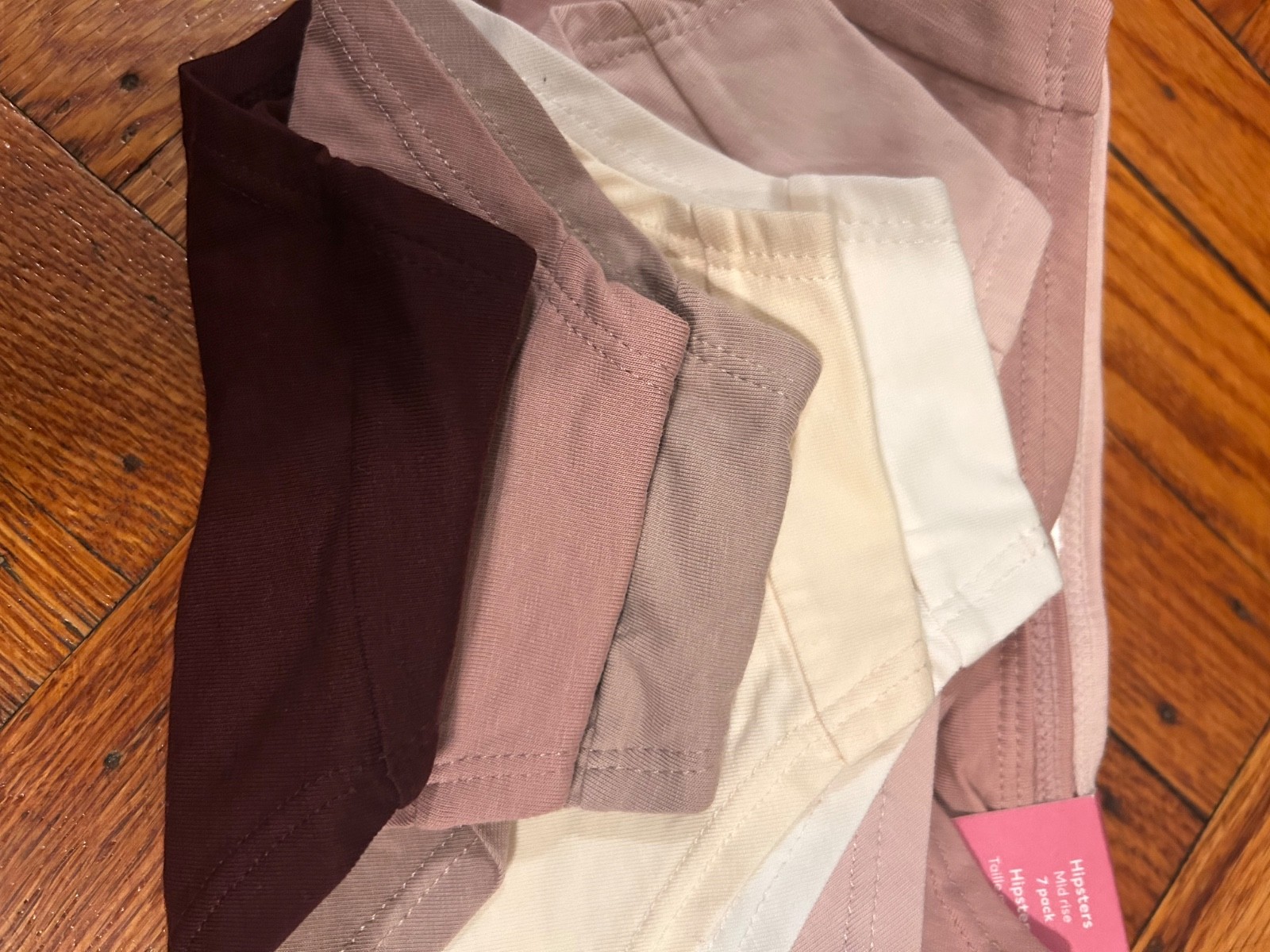 H&M Women’s Pink Assorted 7-Pack Days of the week – Hipster Briefs, Size Medium