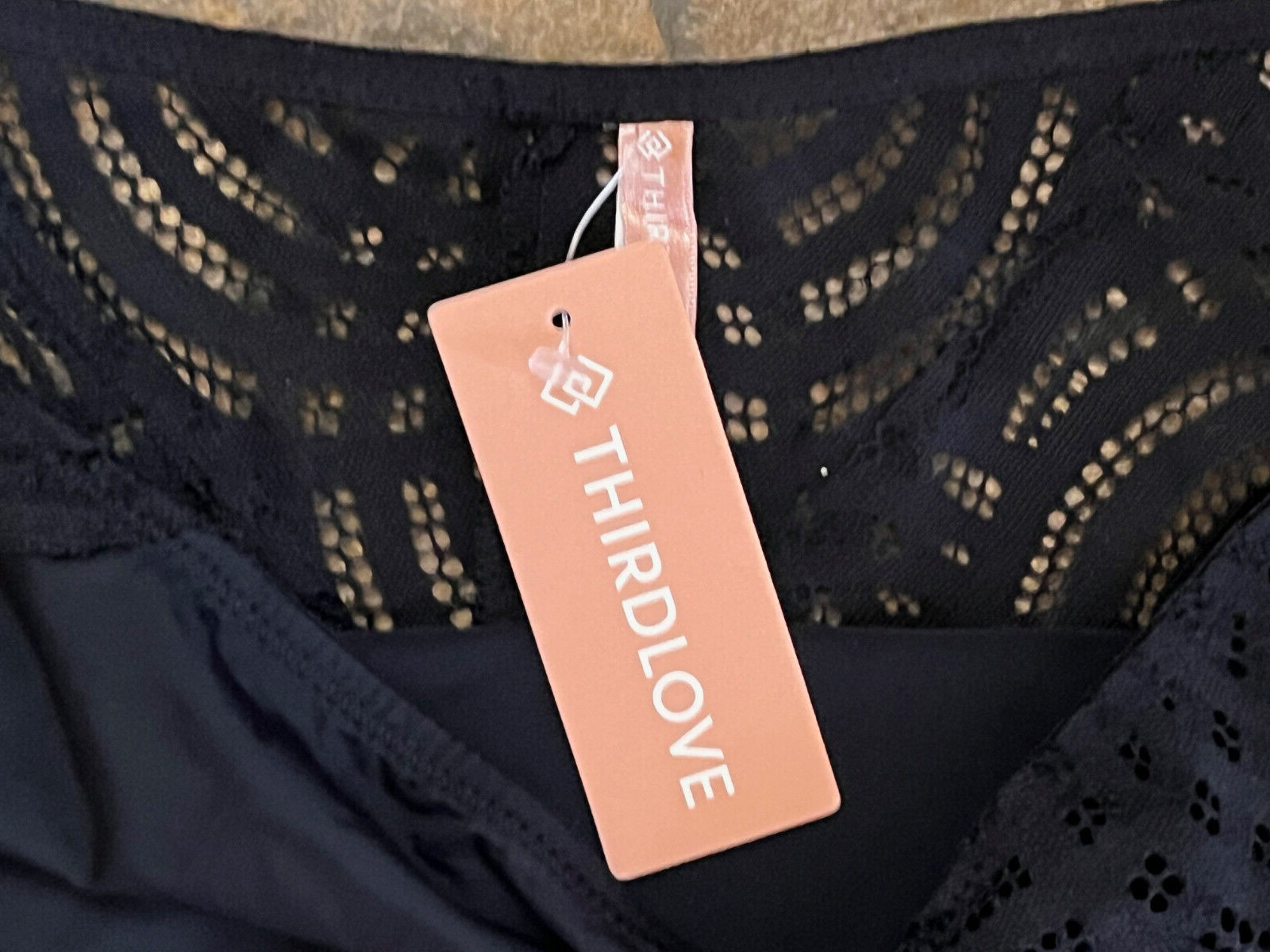 THIRD LOVE Size 1X Sheer Black Lace Back Silky Front Cheeky Hi Cut Panties NWT
