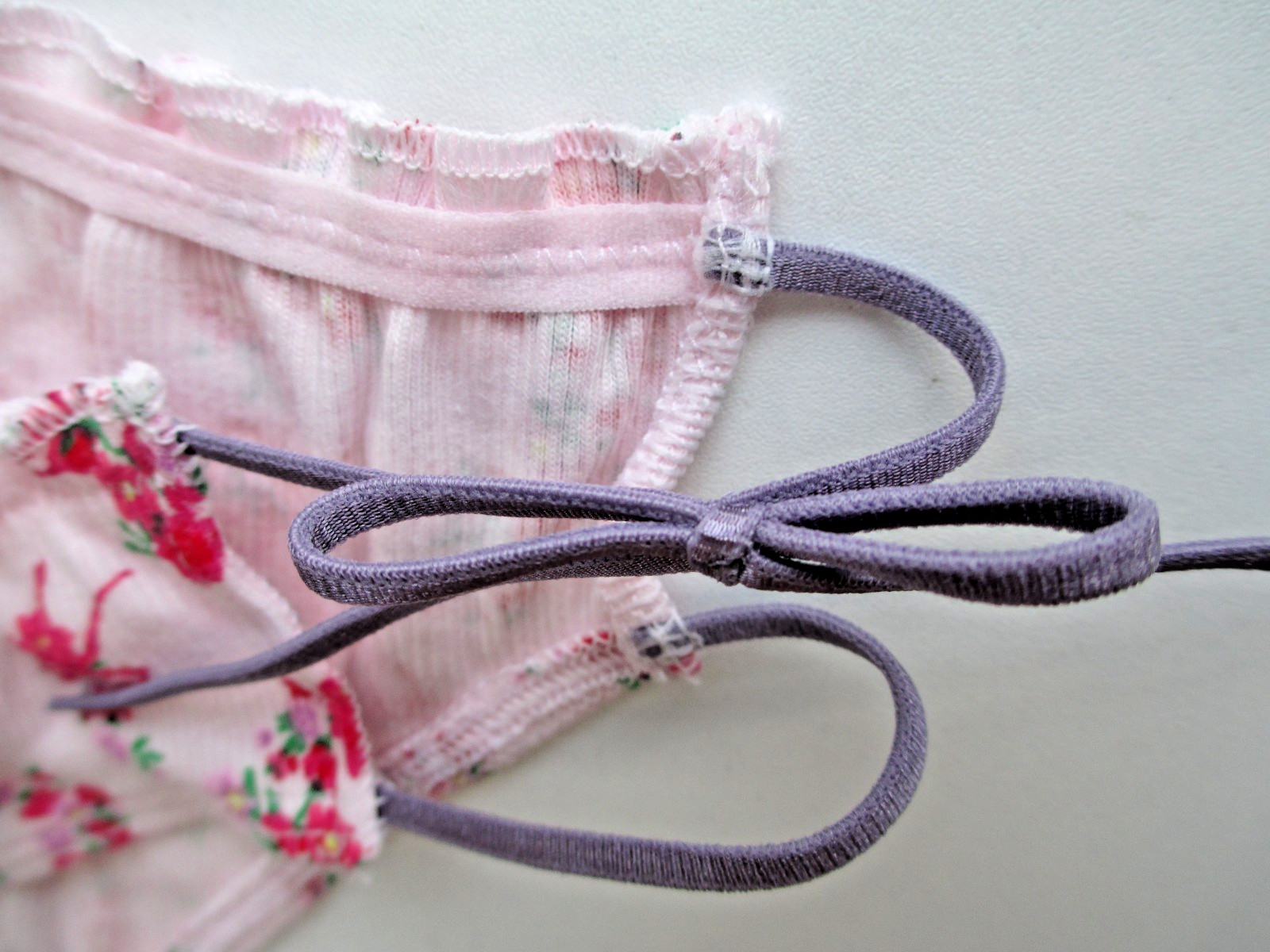 VICTORIA’S SECRET PINK Cotton Bikini Panty S M L Tie Bow NWT Floral VS Ruffle