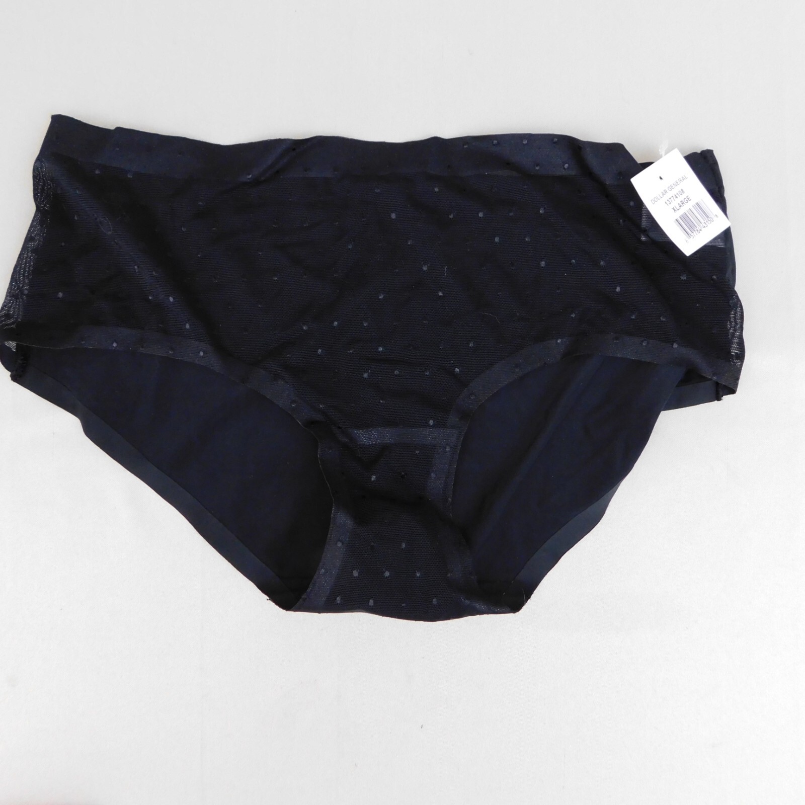 3pc Lot Kathy Ireland Mesh Polka Dot Stretch Nylon Hipster Panties 8, XL