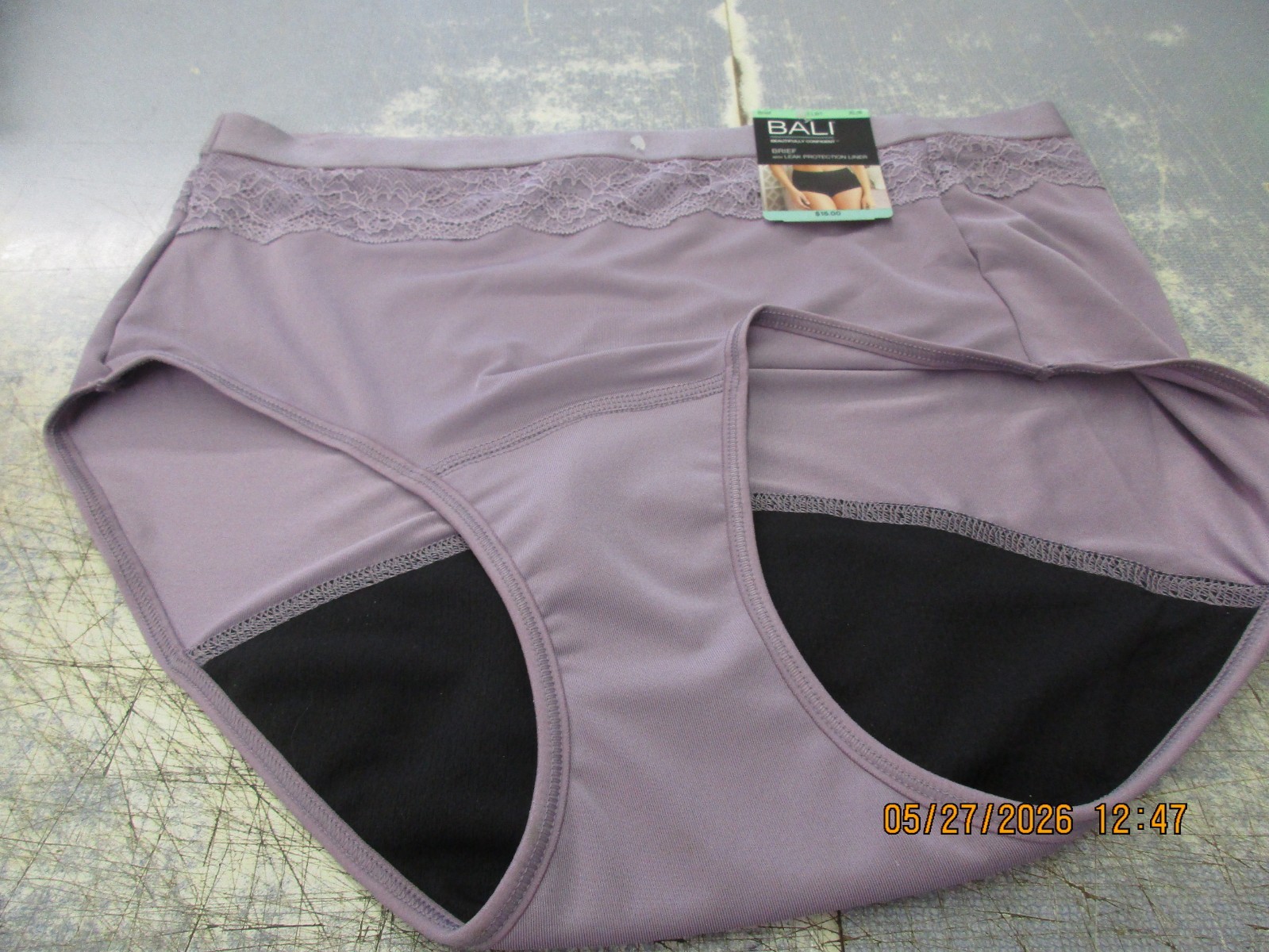 Bali Women’s Light Leak Period Protection Brief Beige Size XL (8)