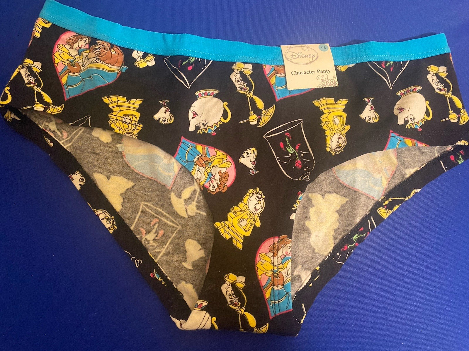 Disney Character Panties Beauty And The Beast Belle AOP Size S /5 New