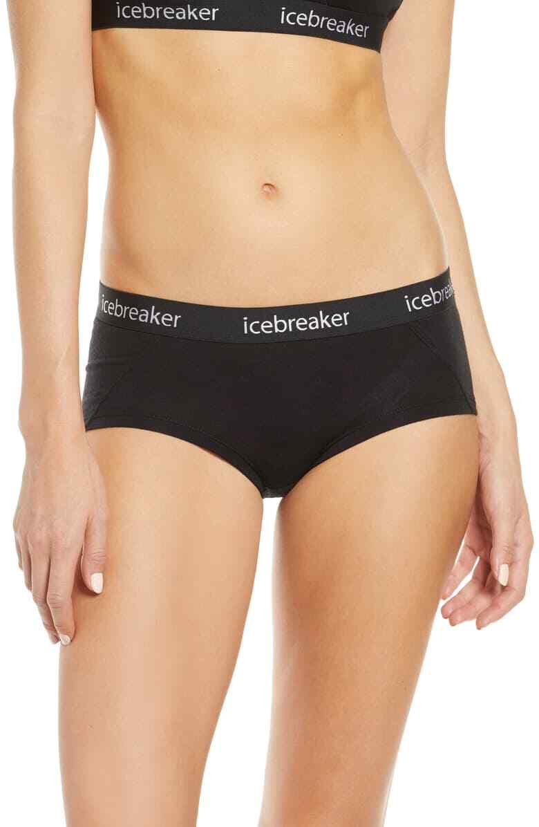 Icebreaker Women’s Sprite Wool Blend Panties in Black Size XS L48255