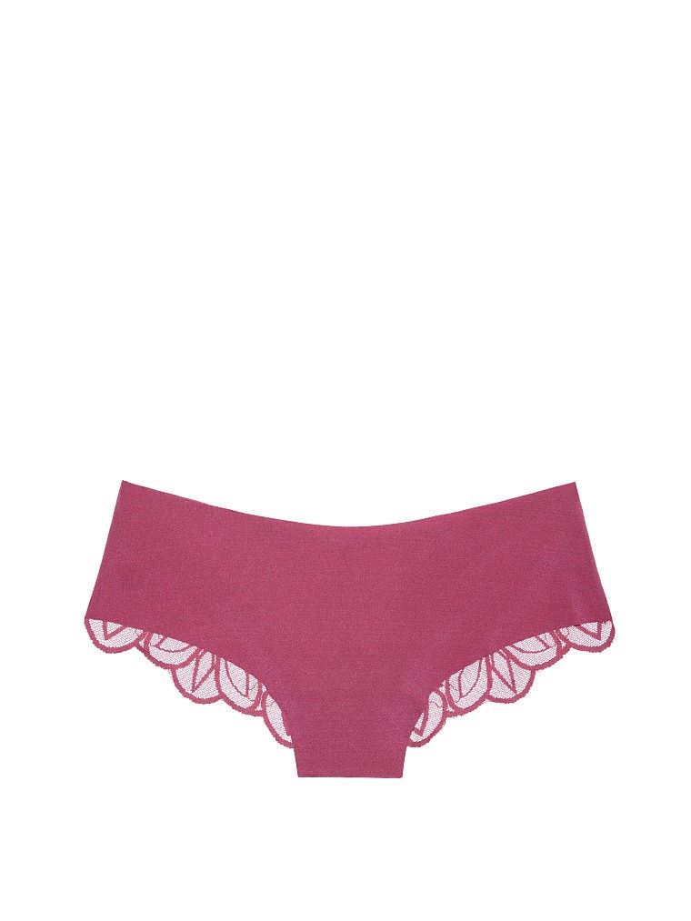 Victoria’s Secret PINK No-Show Lace Back Cheekster Panty Dusty Rose