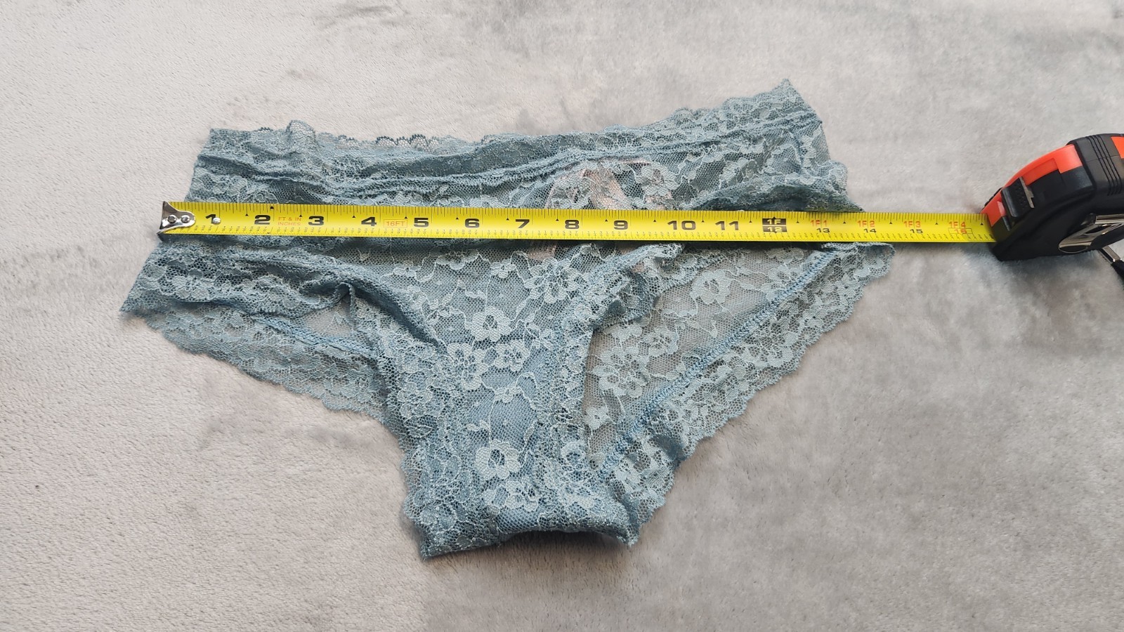 Victoria’s Secret Medium Blue Grey The Lacie Posey Lace Cheeky Panty NWT