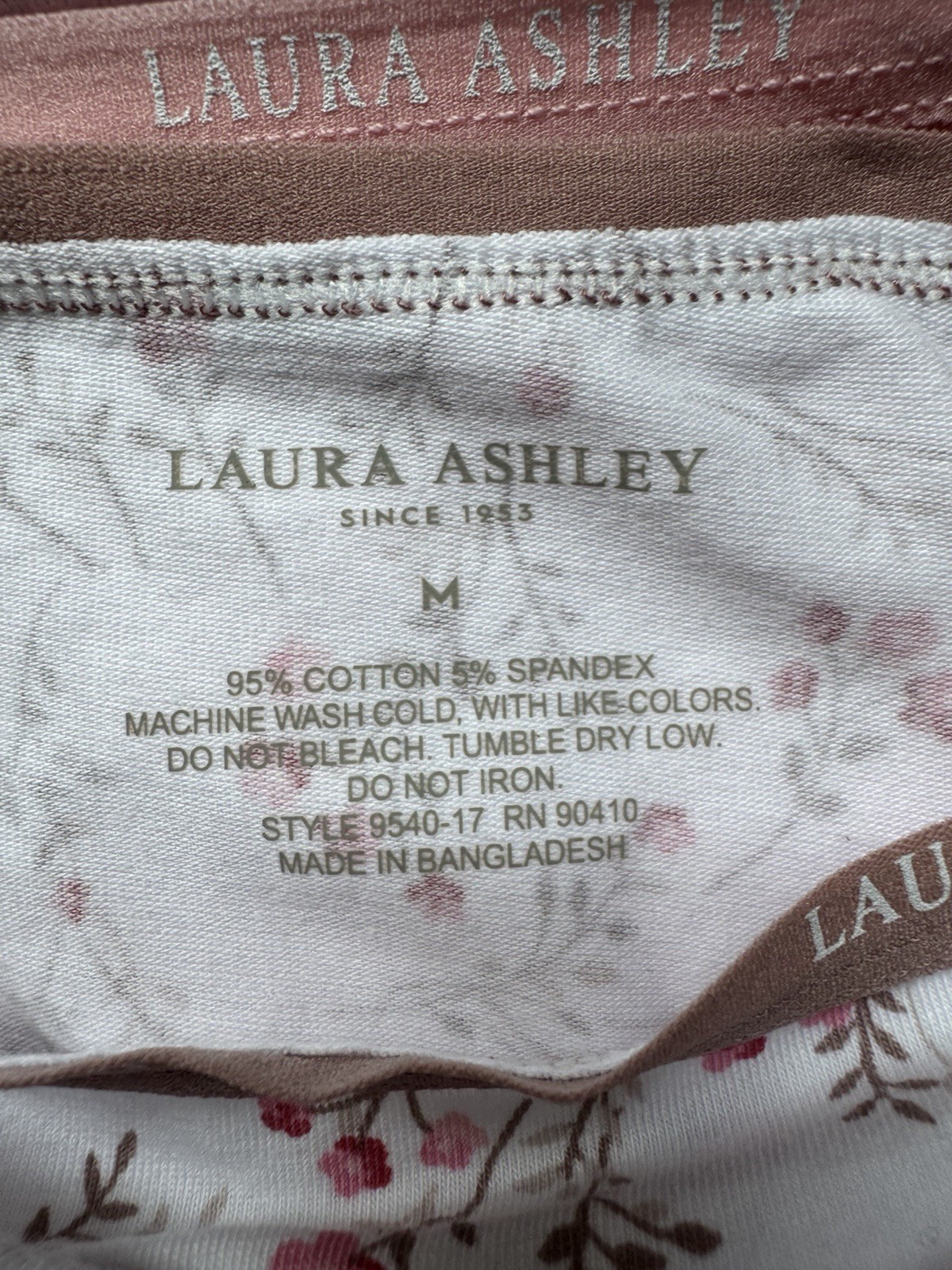5-Pack LAURA ASHLEY Cotton Hiphugger Panty sz M Set Bundle Lot Tag Free