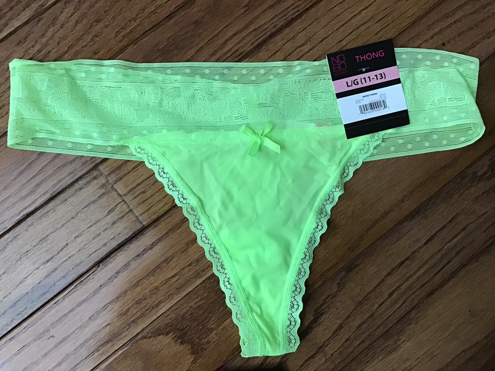 NWT NOBO No Boundaries Thong Panties Size Large (LOT OF 3 Thongs) (T15-10)