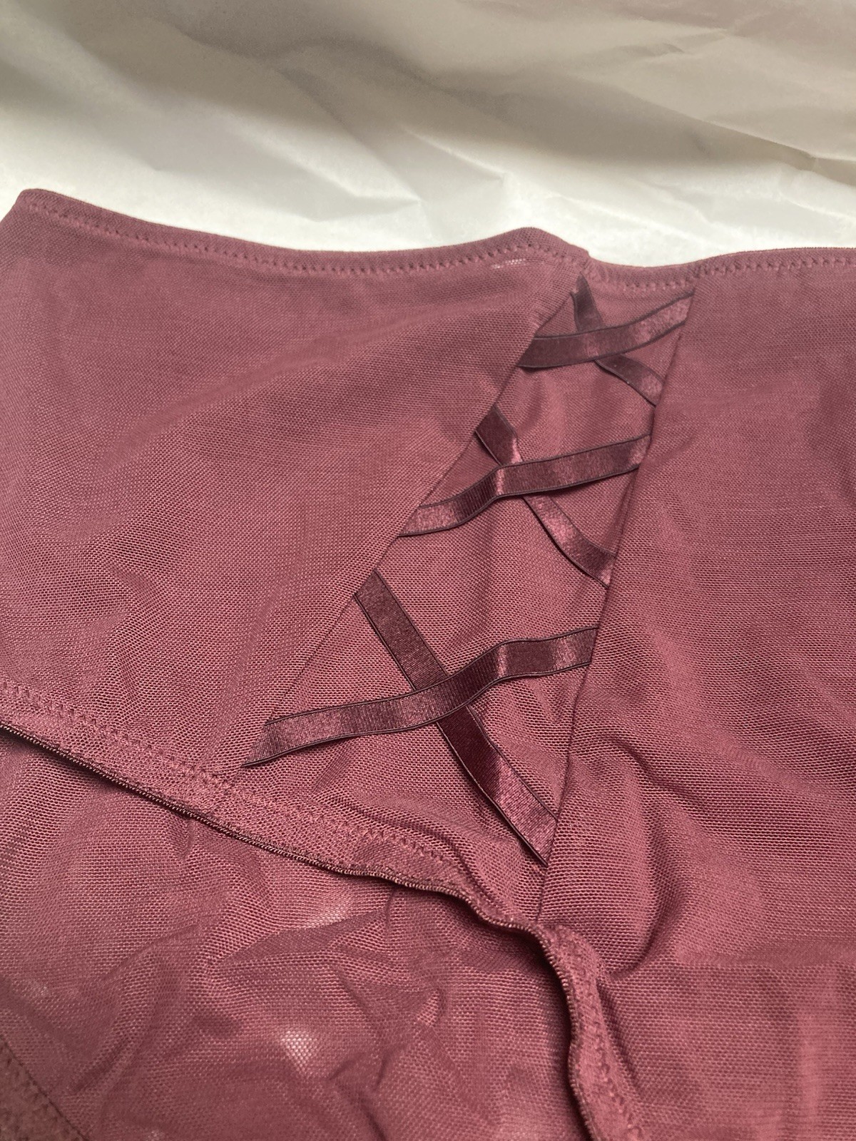ELOMI Sachi Full Brief Cabernet EL4366 Size 3XL