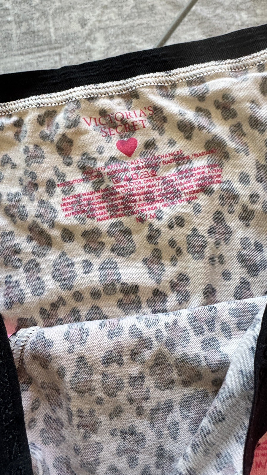 New Lot 4 Vintage Victoria Secret Cotton Signature Waistband Rio Brief Panties L