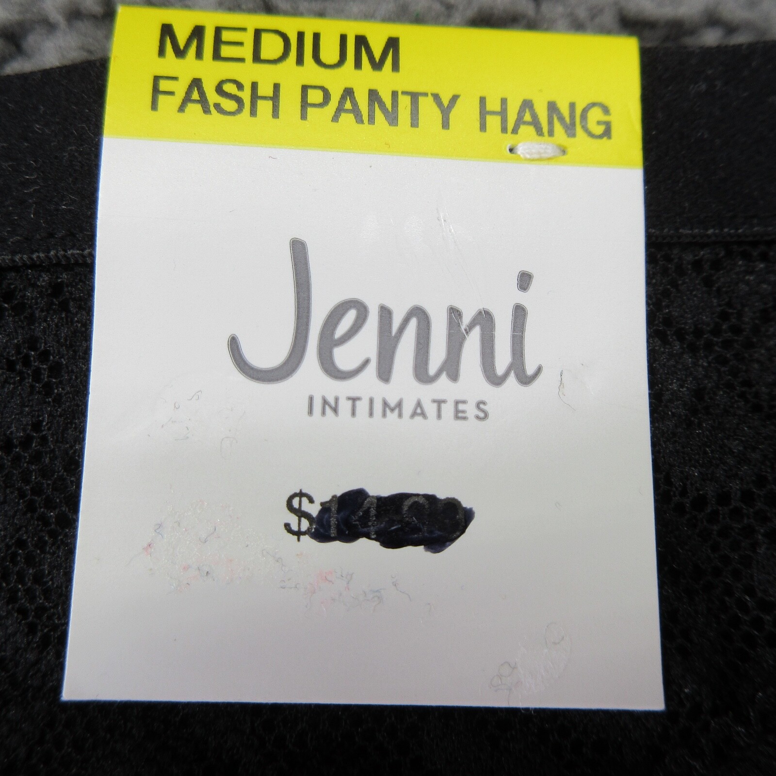 Jenni Intimates Women’s Thong Panties Underwear Medium Black Red White 4-Pack