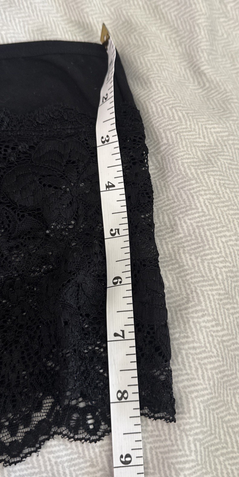 New Vision Intimates Sexy Black Lace Boyshort Panties Size XL Elastic Top Nylon