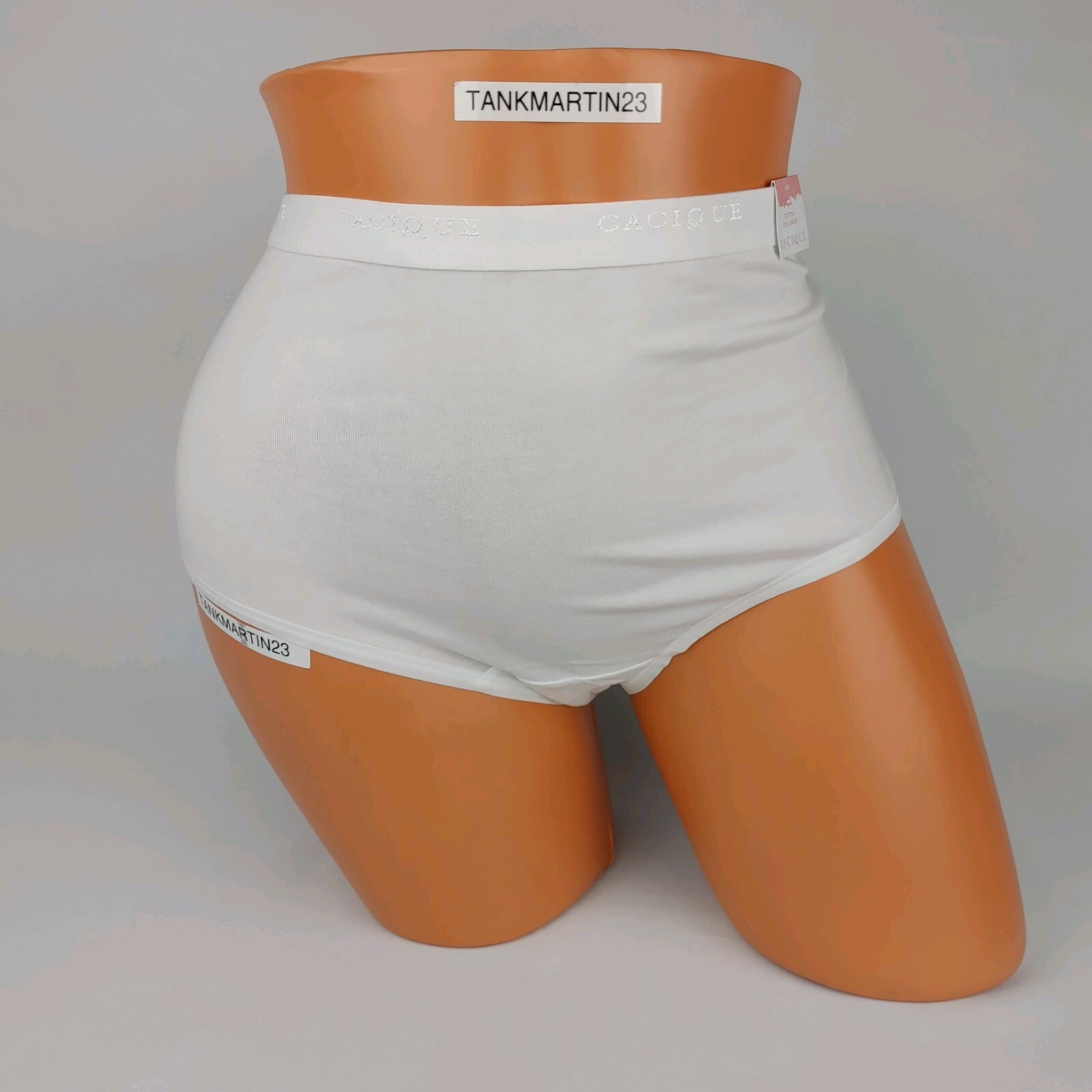 LANE BRYANT CACIQUE PLUS 14/16 COTTON FULL BRIEF PANTY SOLID WHITE, NWT C