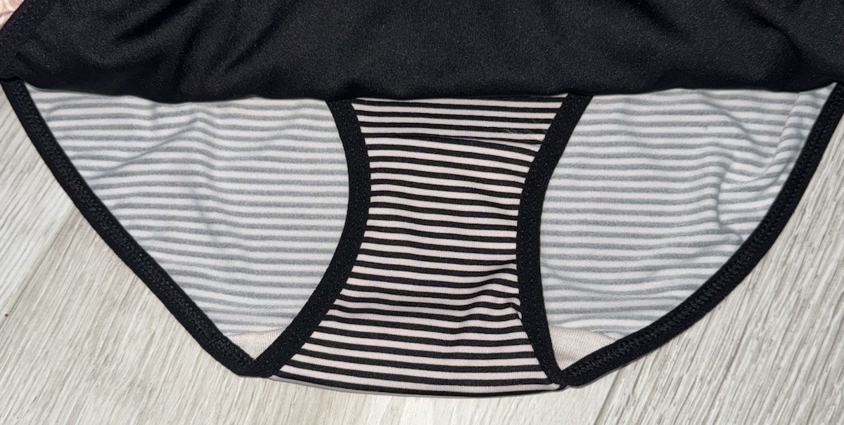 MARILYN MONROE Women 5-Pair Brief Underwear Panties Black Brown Polyester Size S