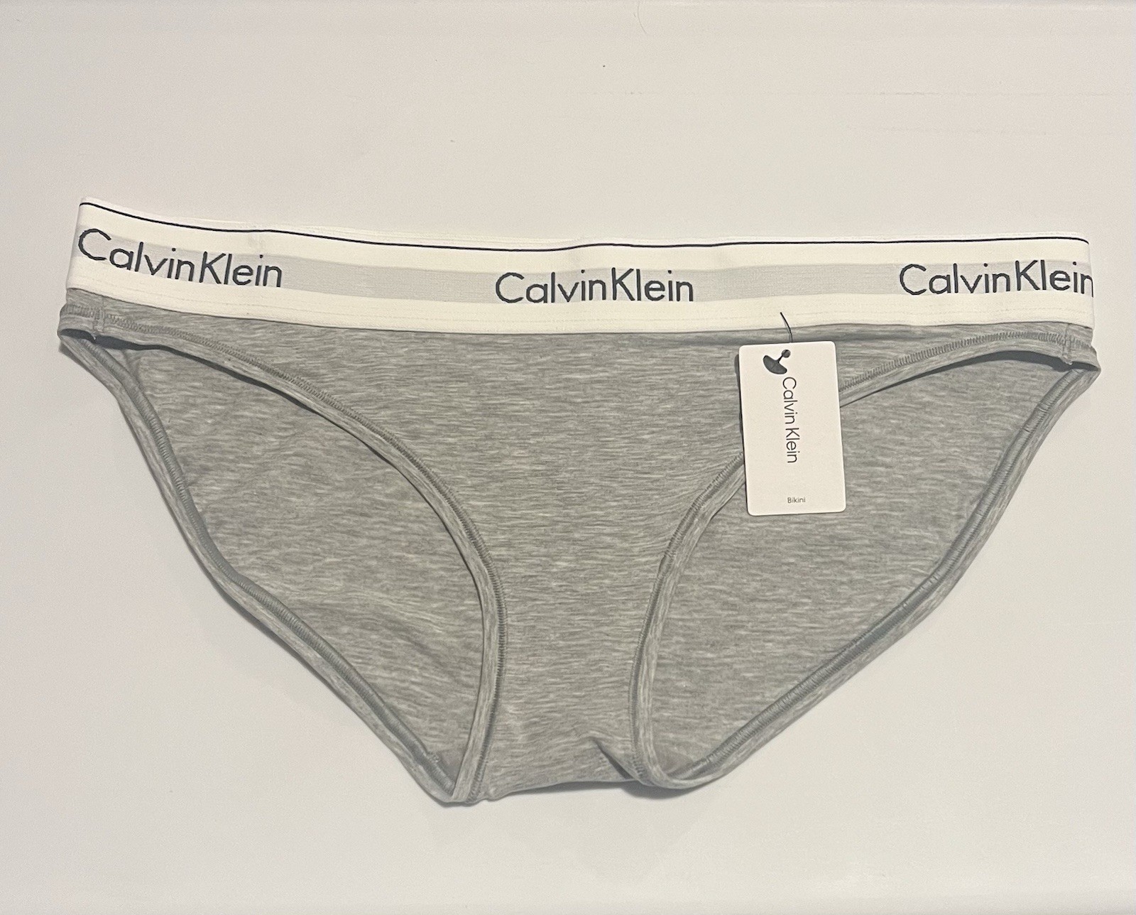 CALVIN KLEIN Modern Cotton Grey White Black Bikini Panty Womens M L