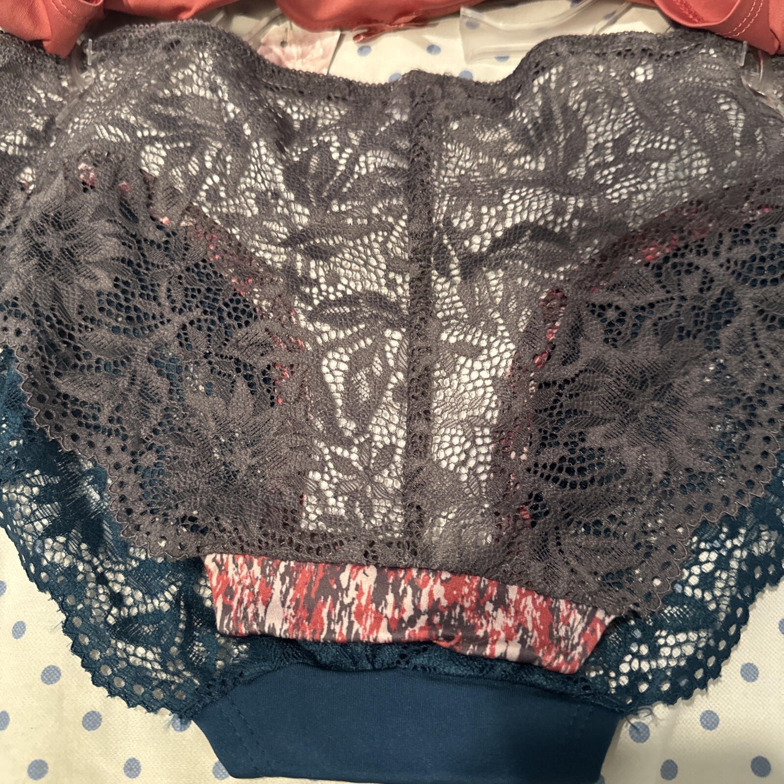 Kensie Lingerie Bikini Panties Underwear Small 5 Pack Lace Floral