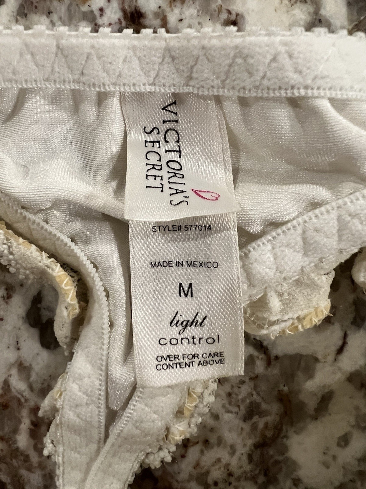 True Vintage Victoria’s Secret Sexy Satin & Lace Light Control Thong Medium