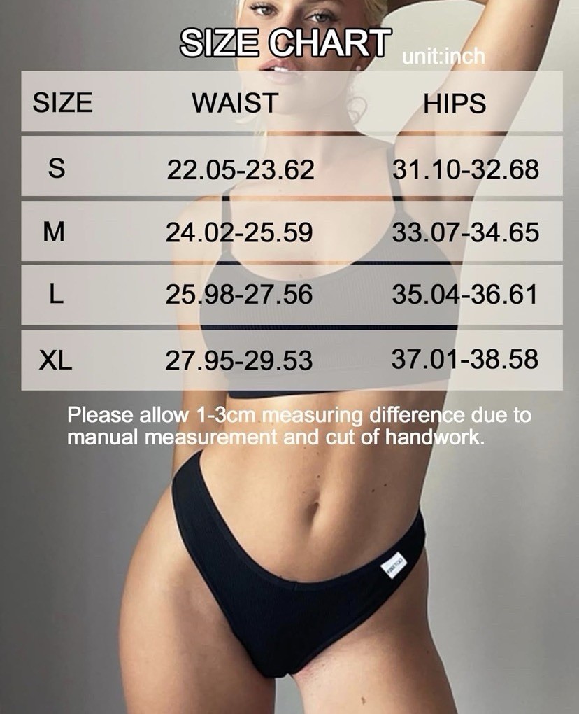 7 Pack Womens Thongs Underwear Cotton Breathable Low Rise Sz S❗️Damage Box