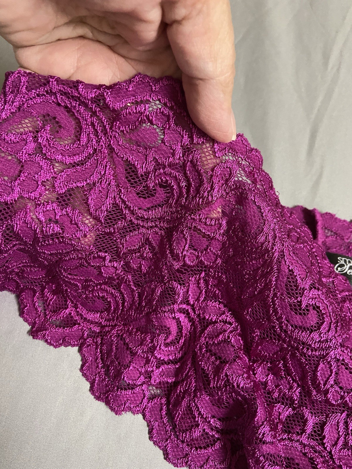 Smart & Sexy Women’s Signature Lace Cheeky Panty Fuchsia Size 9 NWOT