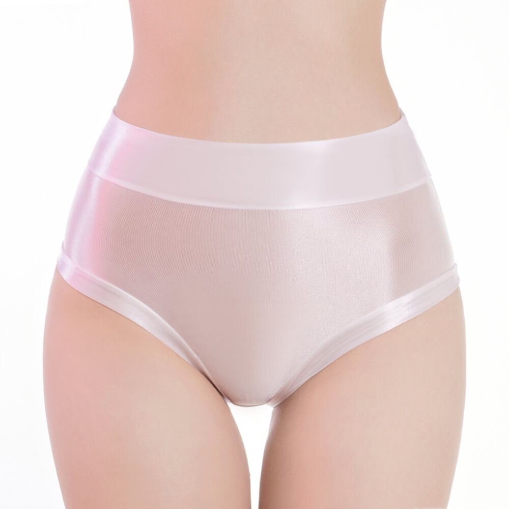 Womens Ultra-thin Sheer Oil Shiny Glossy Panties Underwear Boxer Briefs Knickers