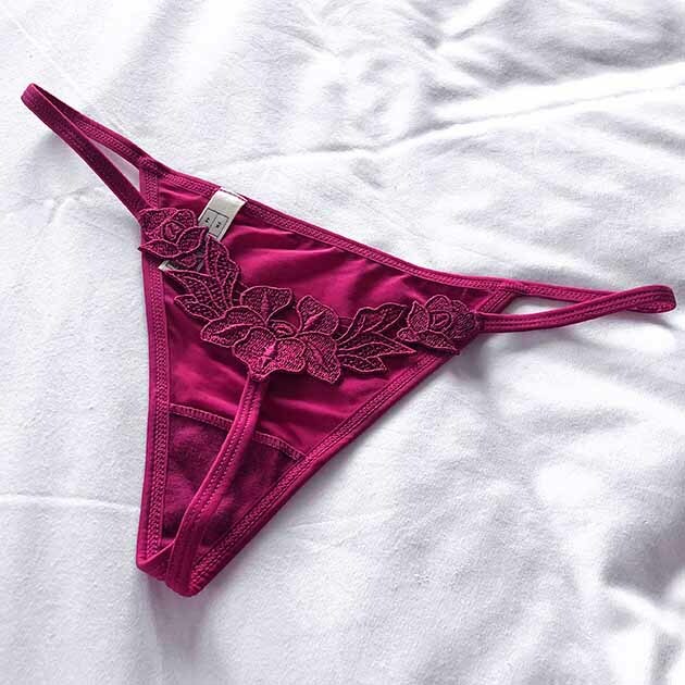 1/4 Pack Lot Womens Sexy G-string Thong T-back Panties High Cut Floral Lingeries