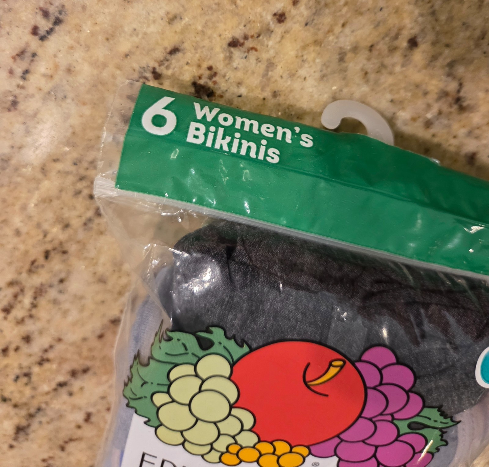 New! Fruit Of The Loom Womens Heather Bikinis 6-Pack Size 9/2XL Pant Size 16-18