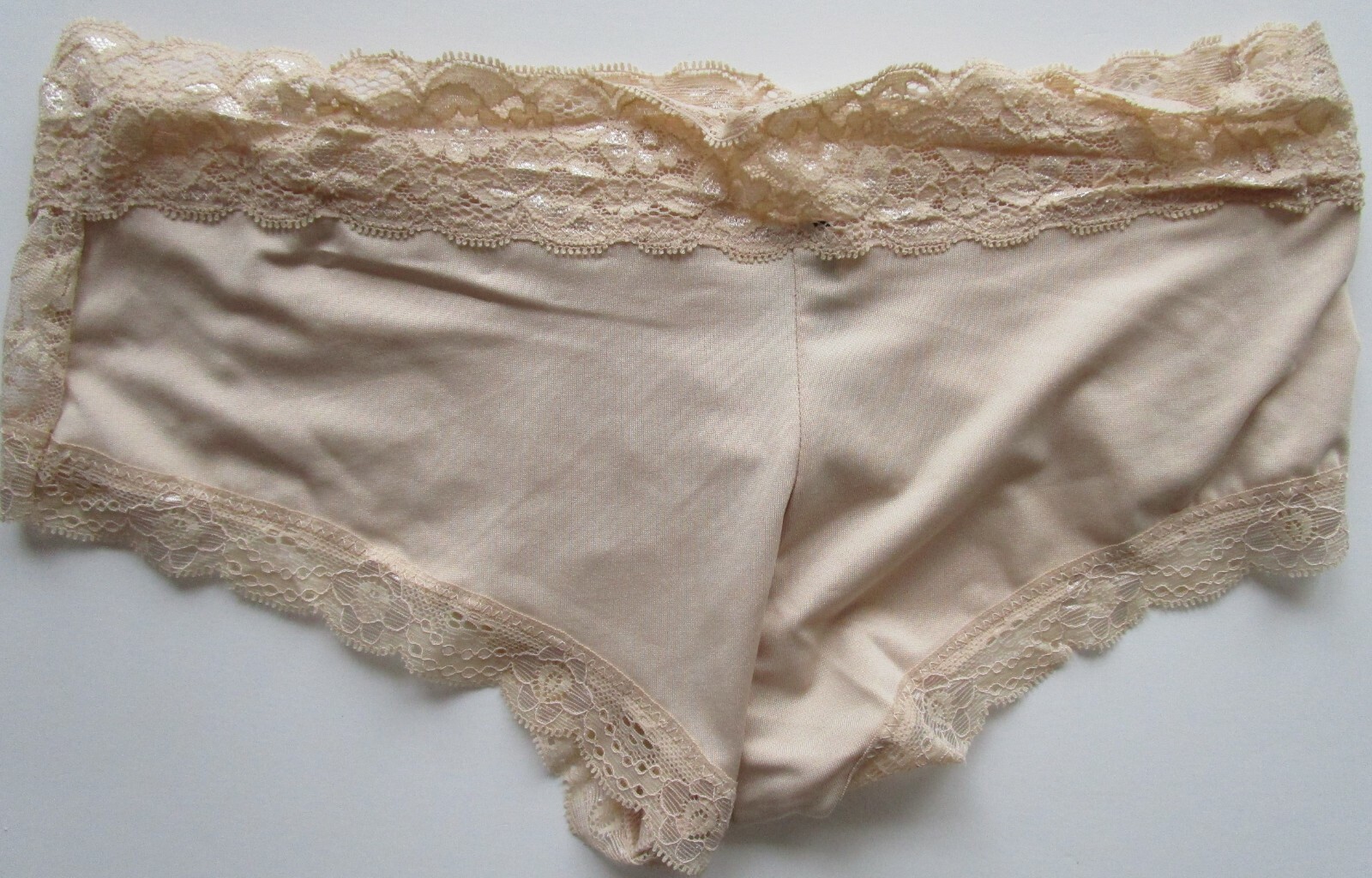 Sexy Curves Intimates Polyester Blend Lace Trimmed Boyshort Pantie Size Small