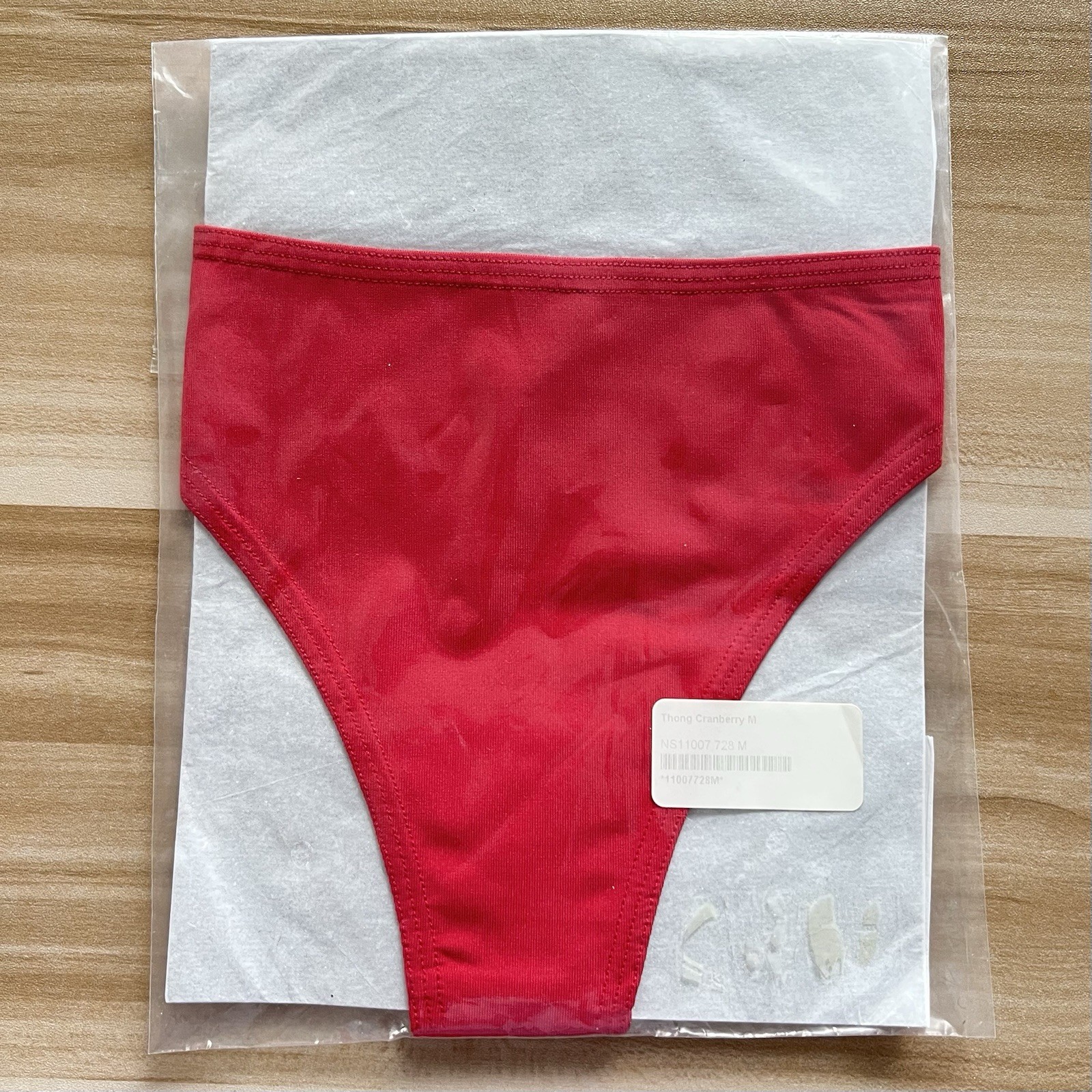 NiteSweatz Thong Panties Underwear Medium Red Moisture Wicking Microfiber NEW