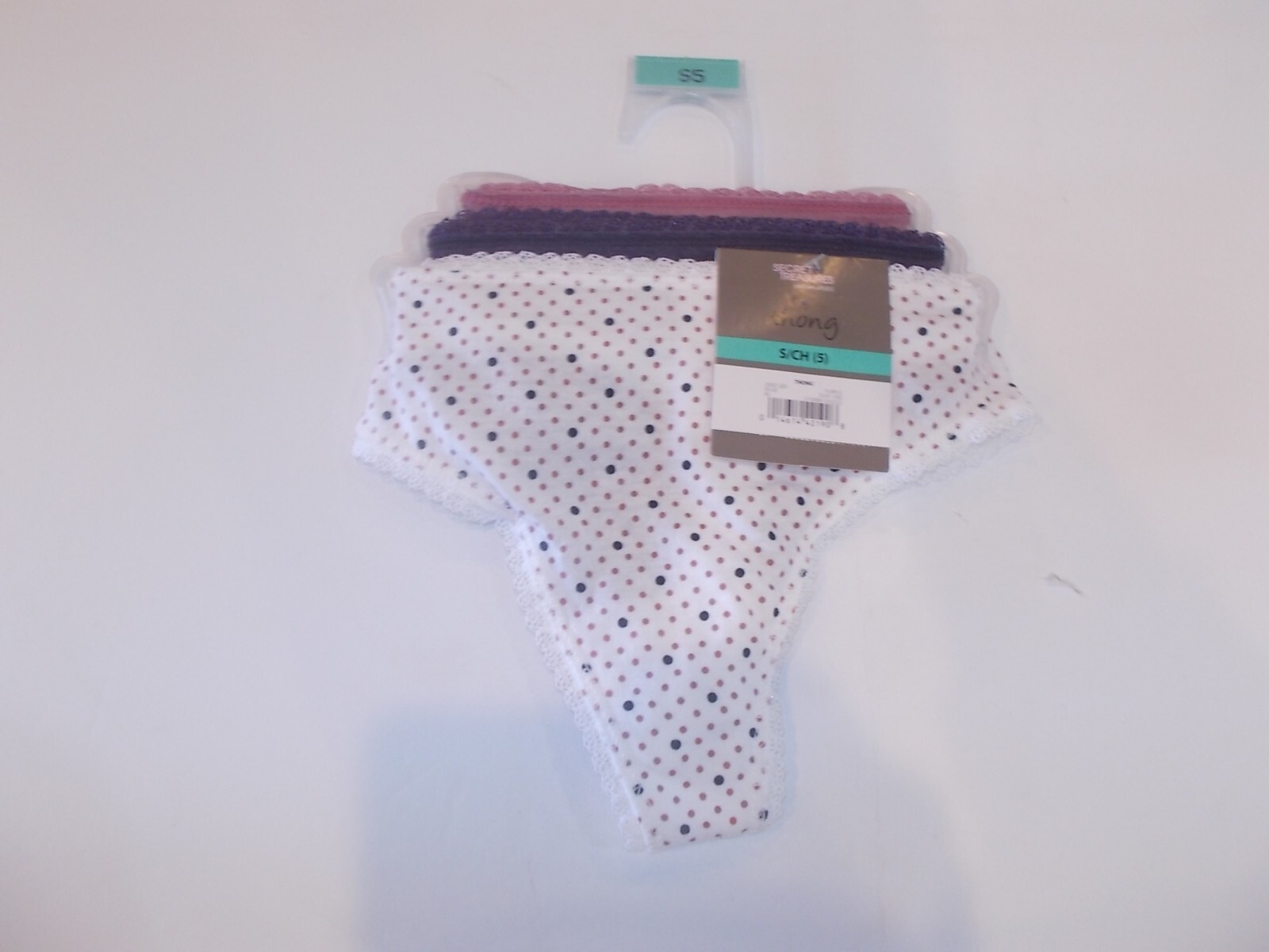 Secret Treasures Women’s Size Small (5) Thong Panties 3-Pair
