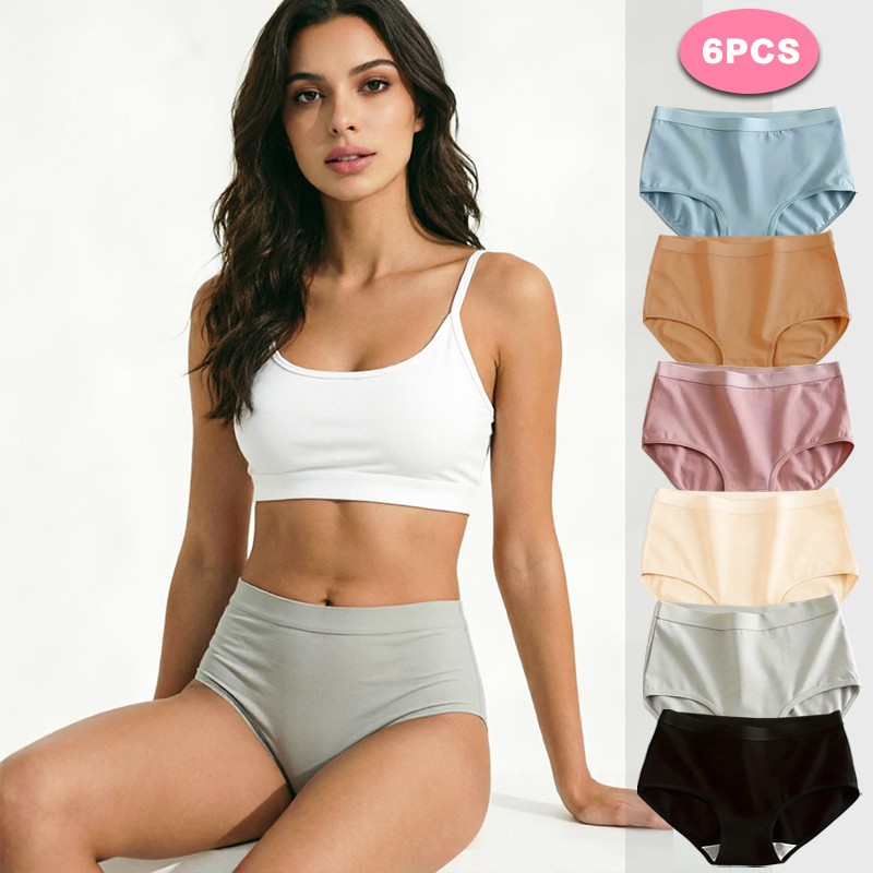 6 Pack Lot Sexy Ladies Womens Cotton Panties Underwear Lingeries Briefs Hipster