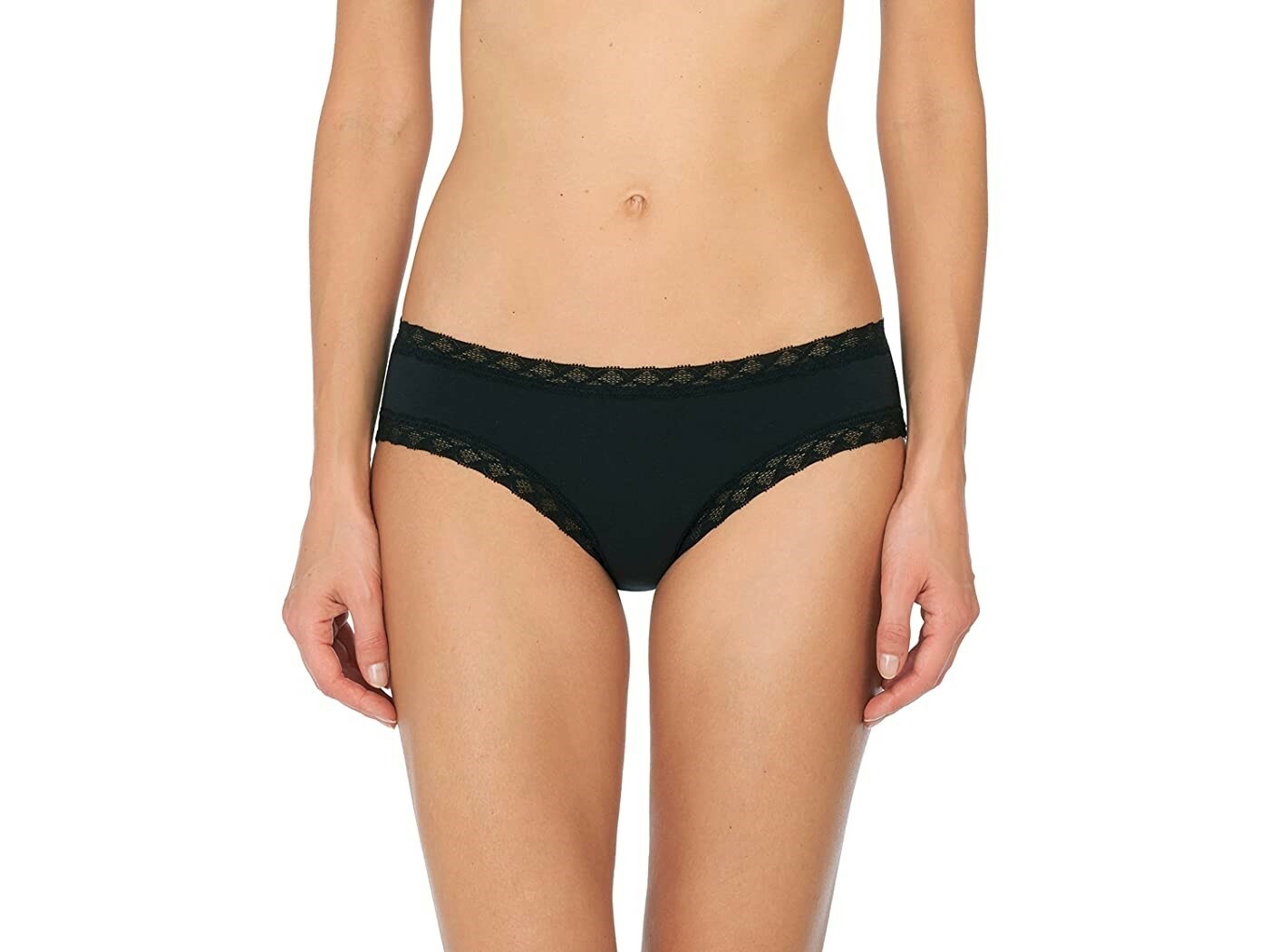 Natori 264261 Women’s Bliss Lace Stretch Pima Cotton Briefs Underwear Size XS