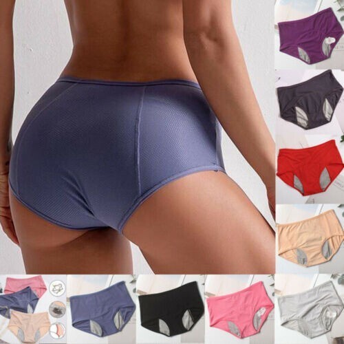 women Menstrual Period Leak Proof Pants Heavy Flow Extra Protection Plus Size