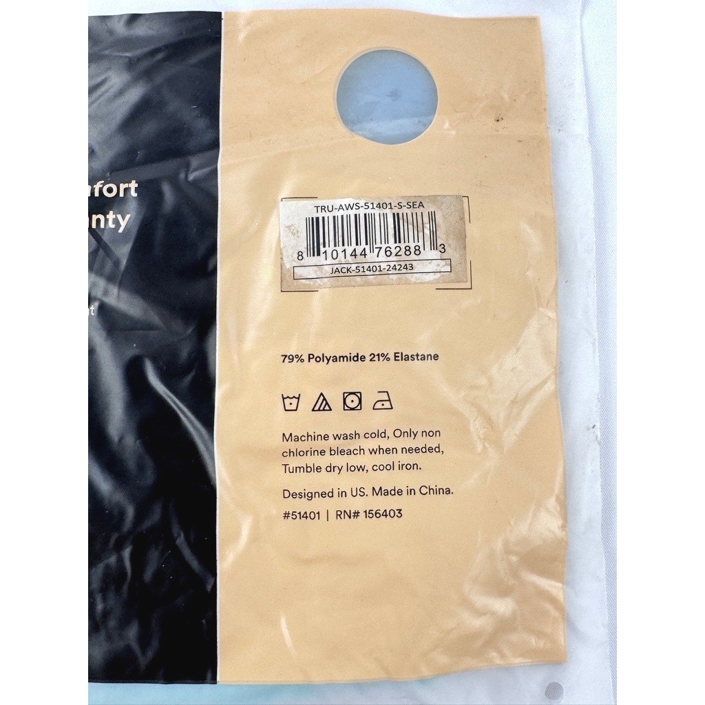 Truekind Everyday Comfort Smoothing Panty Soft Sea Small NWT