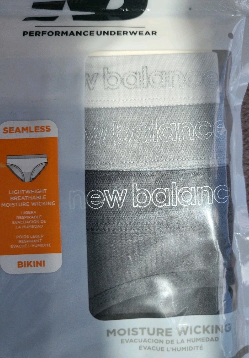 New Balance Women’s Performance Underwear Bikini 3 Pairs Sz S NIP Free Shipping.